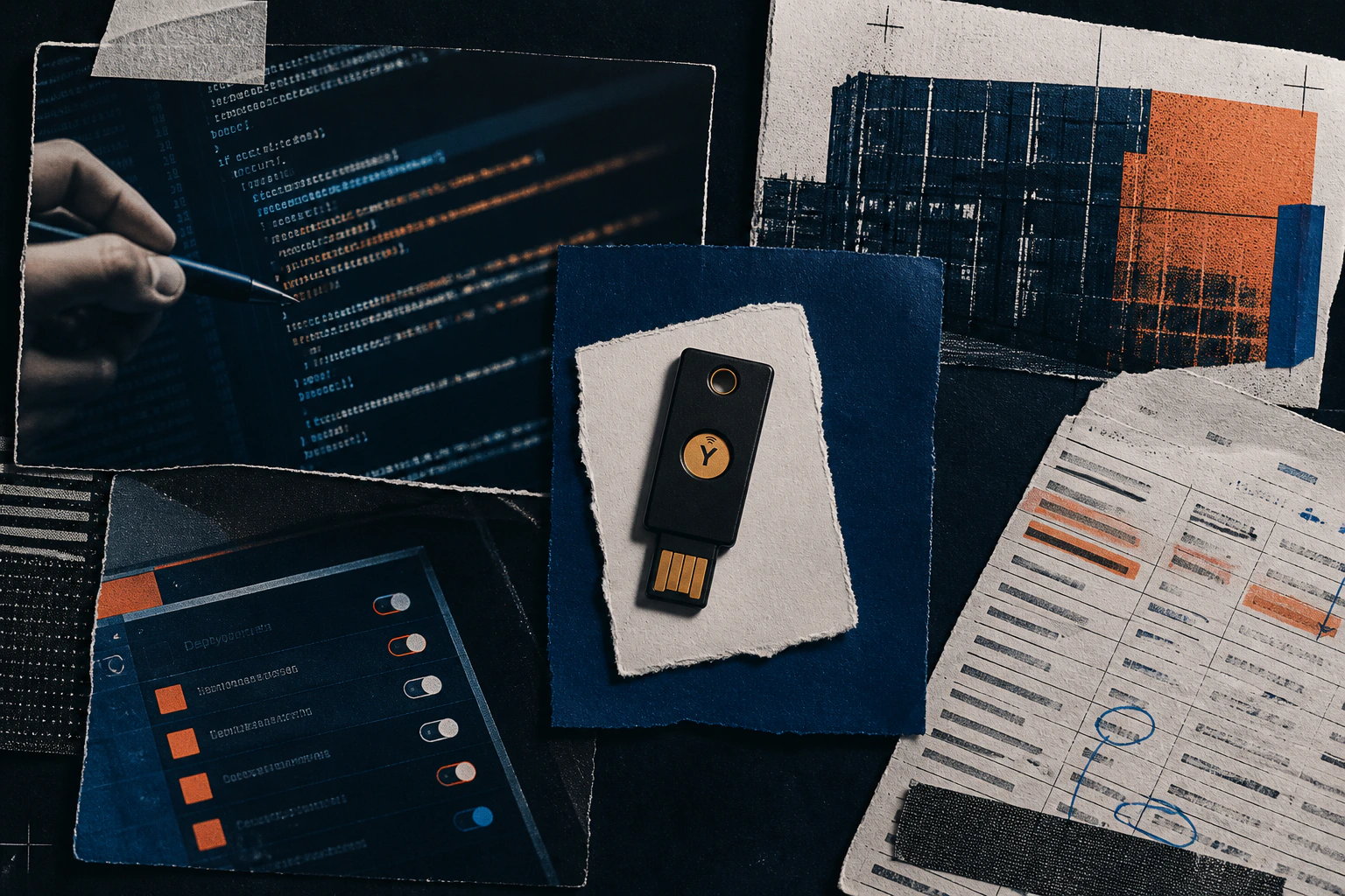 Laptop, security shield and review checklist illustrating the security checks needed for an AI-generated website