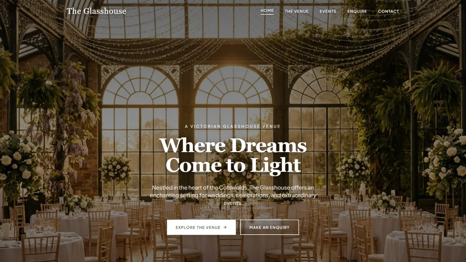 The Cotswold Estate example homepage