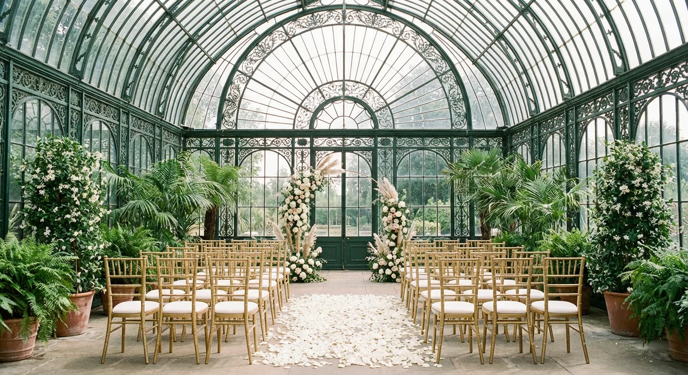 Wedding ceremony setup