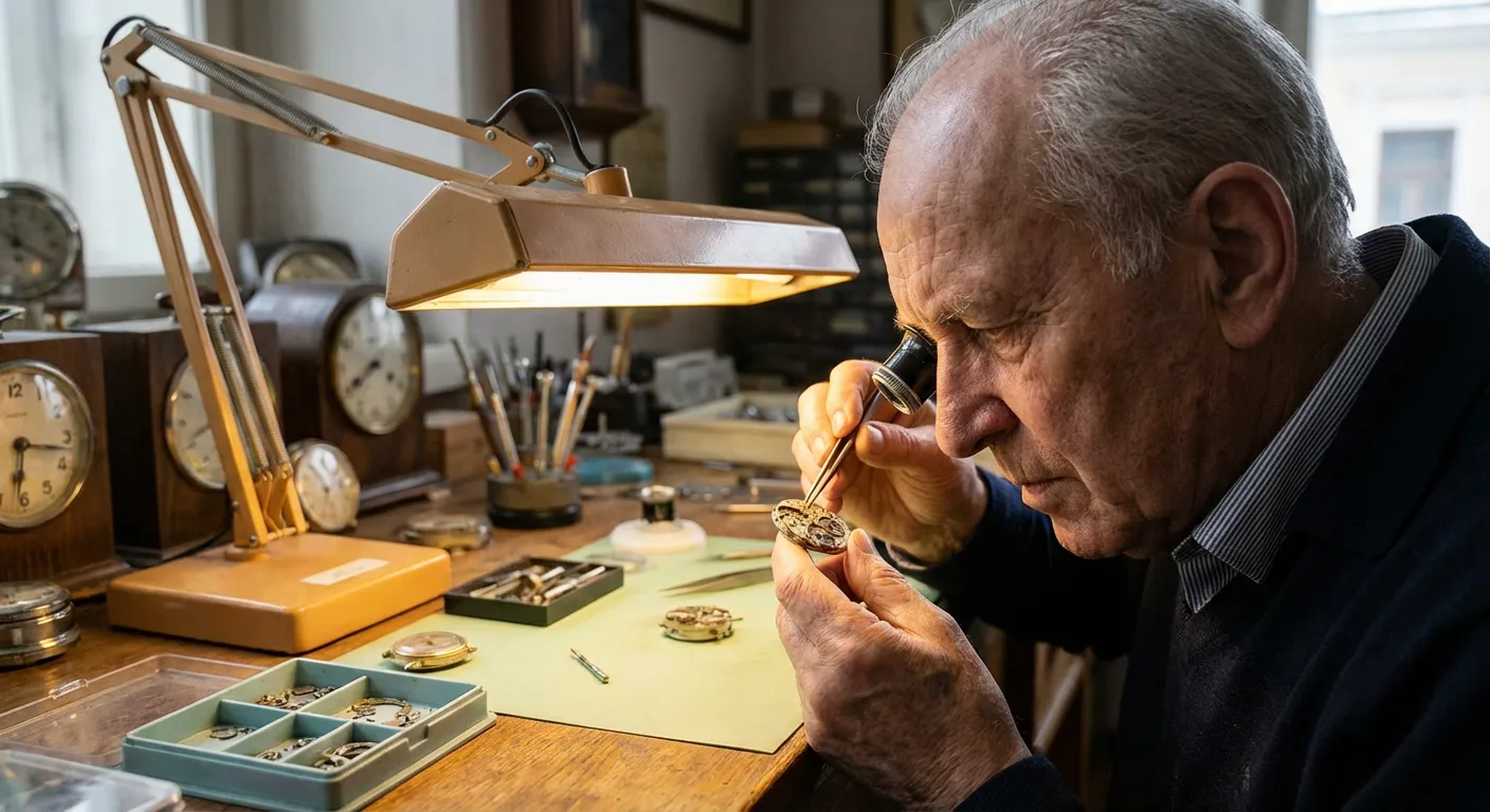 Watchmaker at work