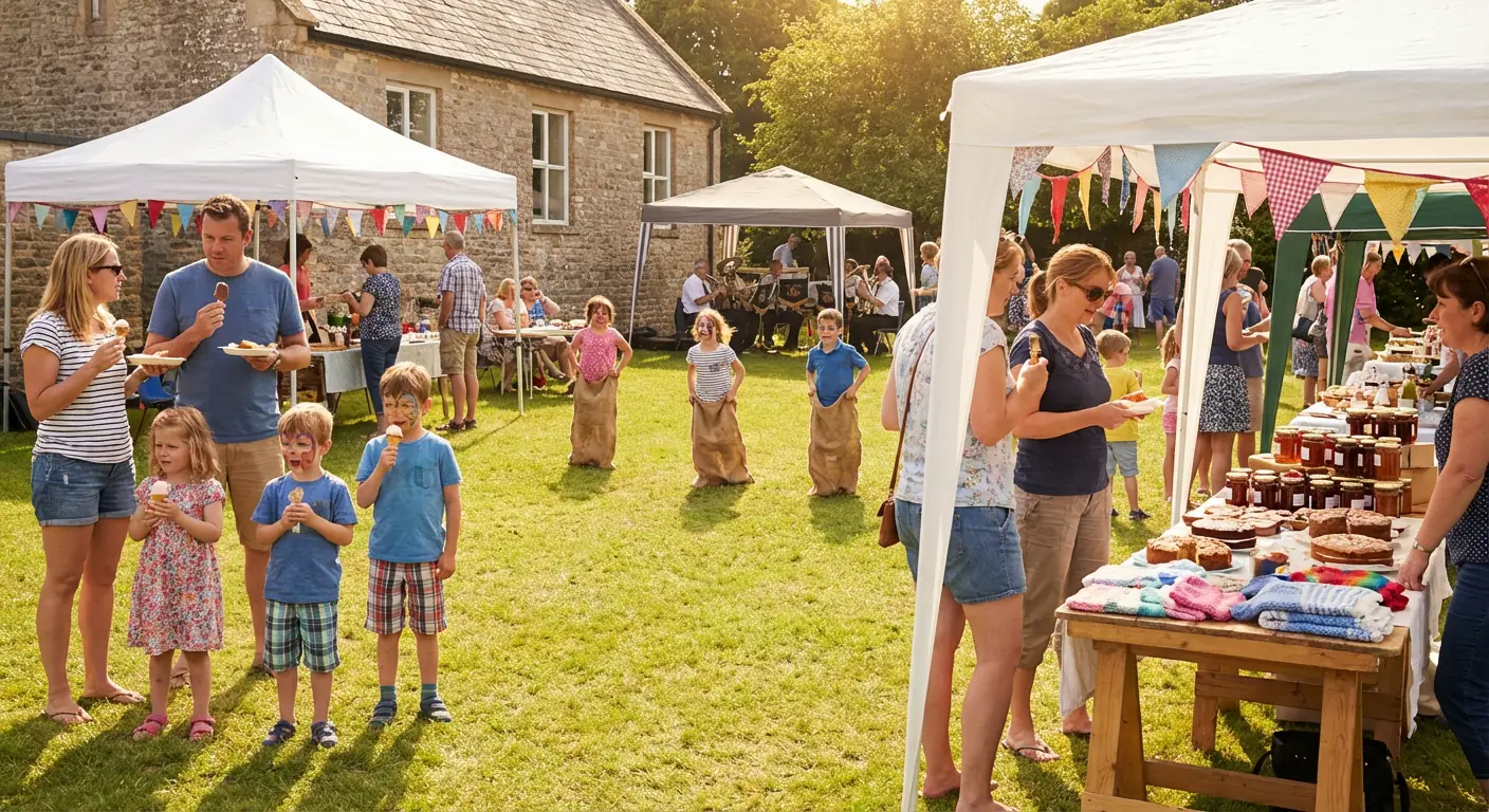 Village fete on the grounds